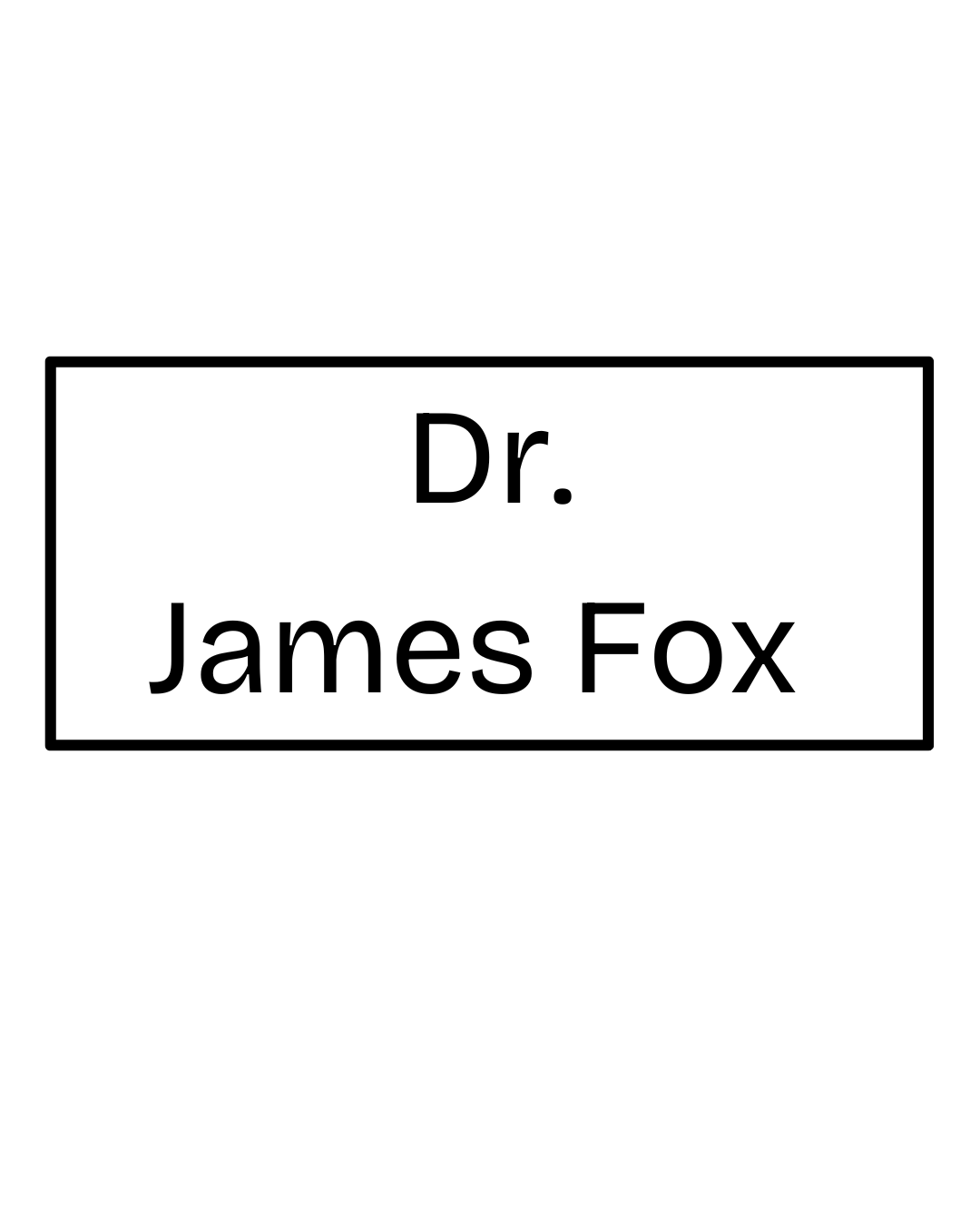 Dr. James Fox